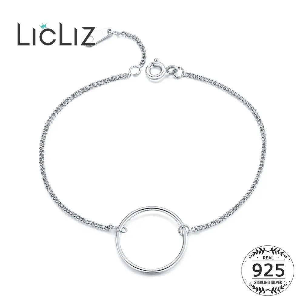 LicLiz, серебро 2019, 925 пробы, простые круглые браслеты для женщин, голубой кит, клубника, кошки, ювелирные изделия, регулируемая цепочка, LB0070