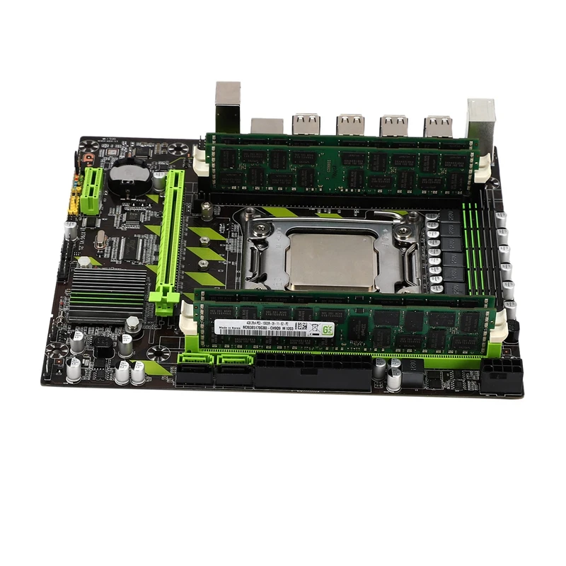 X79G LGA2011 практичная материнская плата для настольного компьютера с E5 2689 cpu 4x4G ECC ram