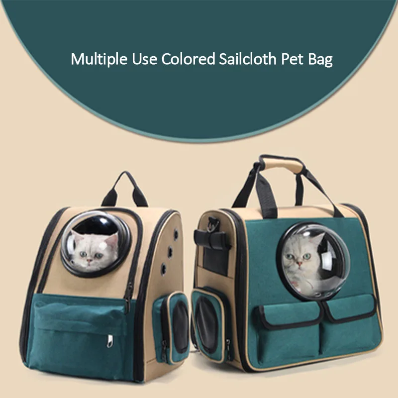 

High quality foldable astronaut transport travel carrying capsule tote shoulder handbag cat dog backpack pet carrier bag