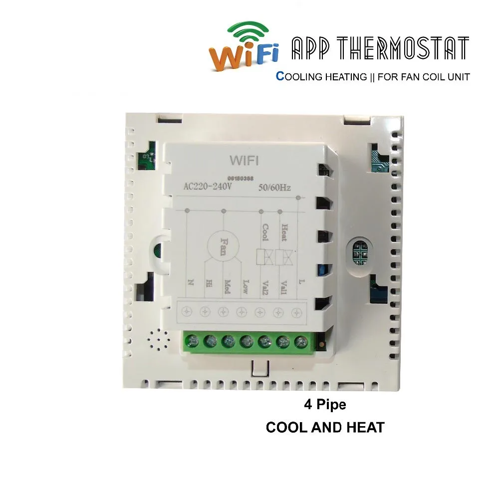 WiFi термостат 2p 4p центральный кондиционер охлаждение Отопление Смарт для вентилятора катушки блок комнатный регулятор температуры