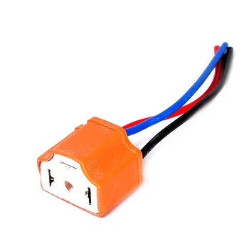 

Automotive H4 Female Ceramic Pre-wired Harness Head Extension Connector Plug Heavy Duty 1 Pair