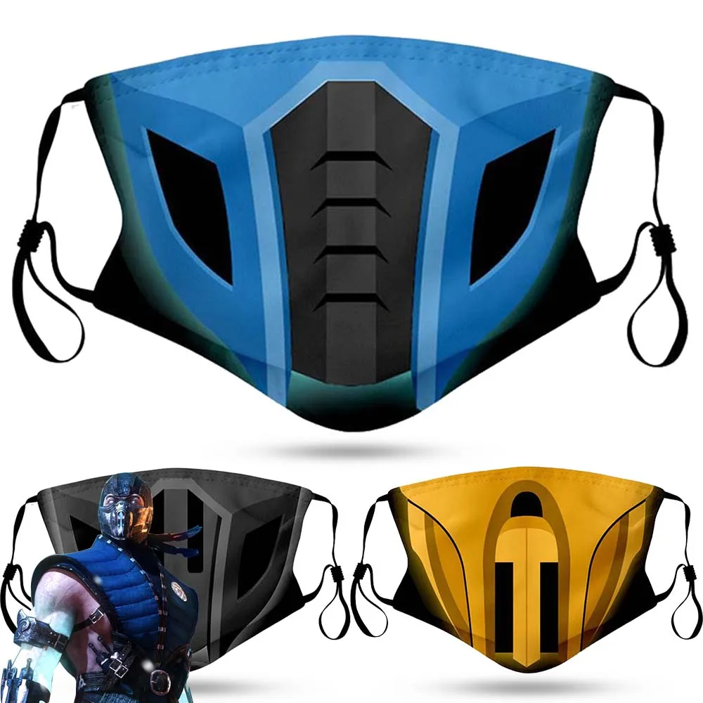 Купить Маски Mortal Kombat Scorpion Sub ноль дыма ниндзя игра косплей костюм лицо для взрослых | Аксессуары для костюмов (1005003436370349)