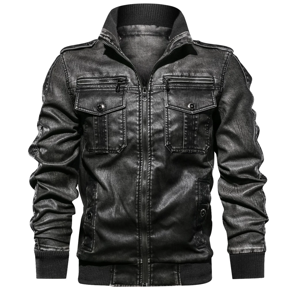 Men Pu Military Jacket European Size Dropshipping Men Pu Military Jacket European Size Dropshipping
