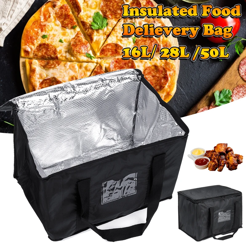 Bolsa aislante para llevar el almuerzo, bolsa aislante portátil para Picnic, entrega térmica de alimentos