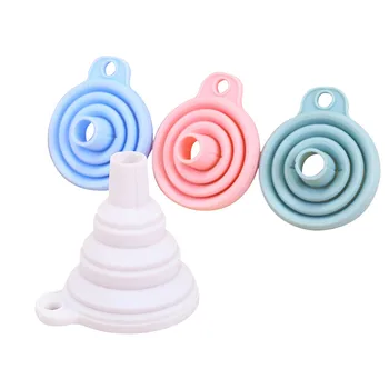 

1pc Mini Foldable Funnel Silicone Collapsible Funnel Folding Portable Funnels forLiquid Oil Dispensing Kitchen Tools