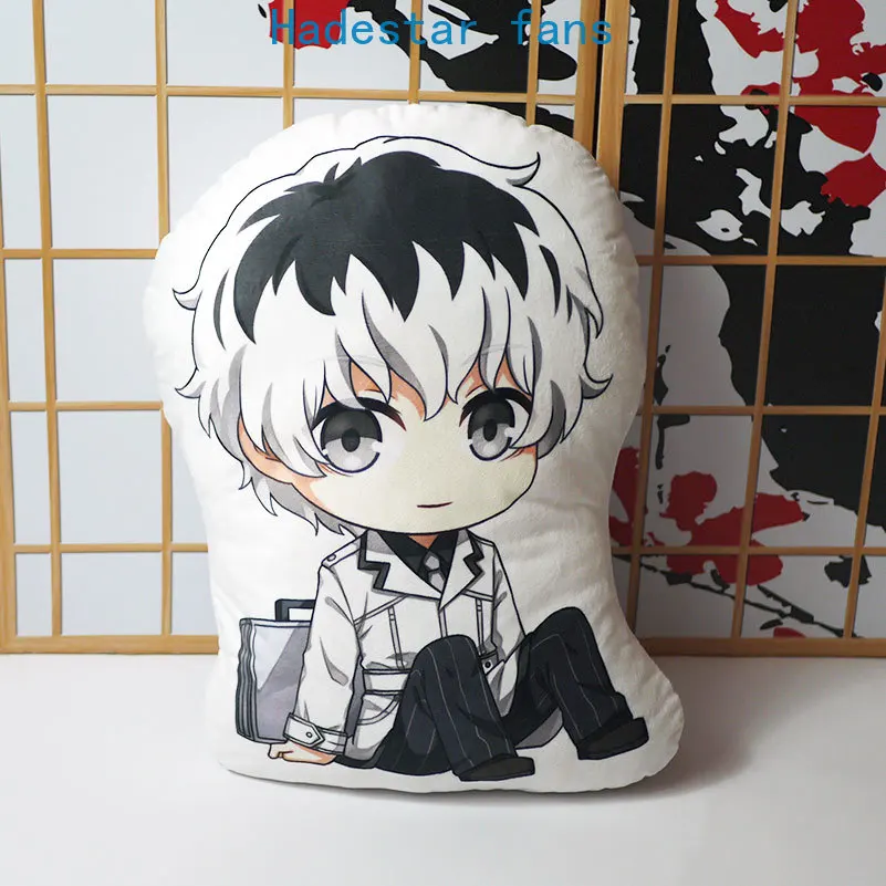 Аниме Токийский Гуль Подушка игрушка Kaneki Кен короткая плюшевая Мягкая кукла