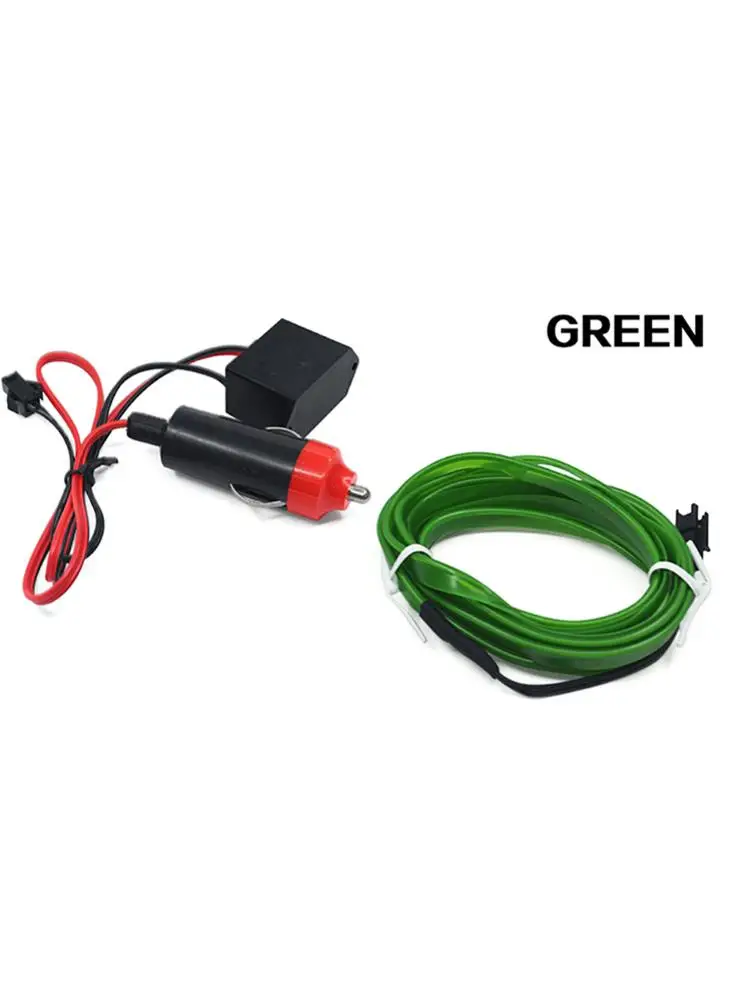 Автомобильный светодиодный светильник EL Wire с водителем холодной лампы для украшения автомобиля