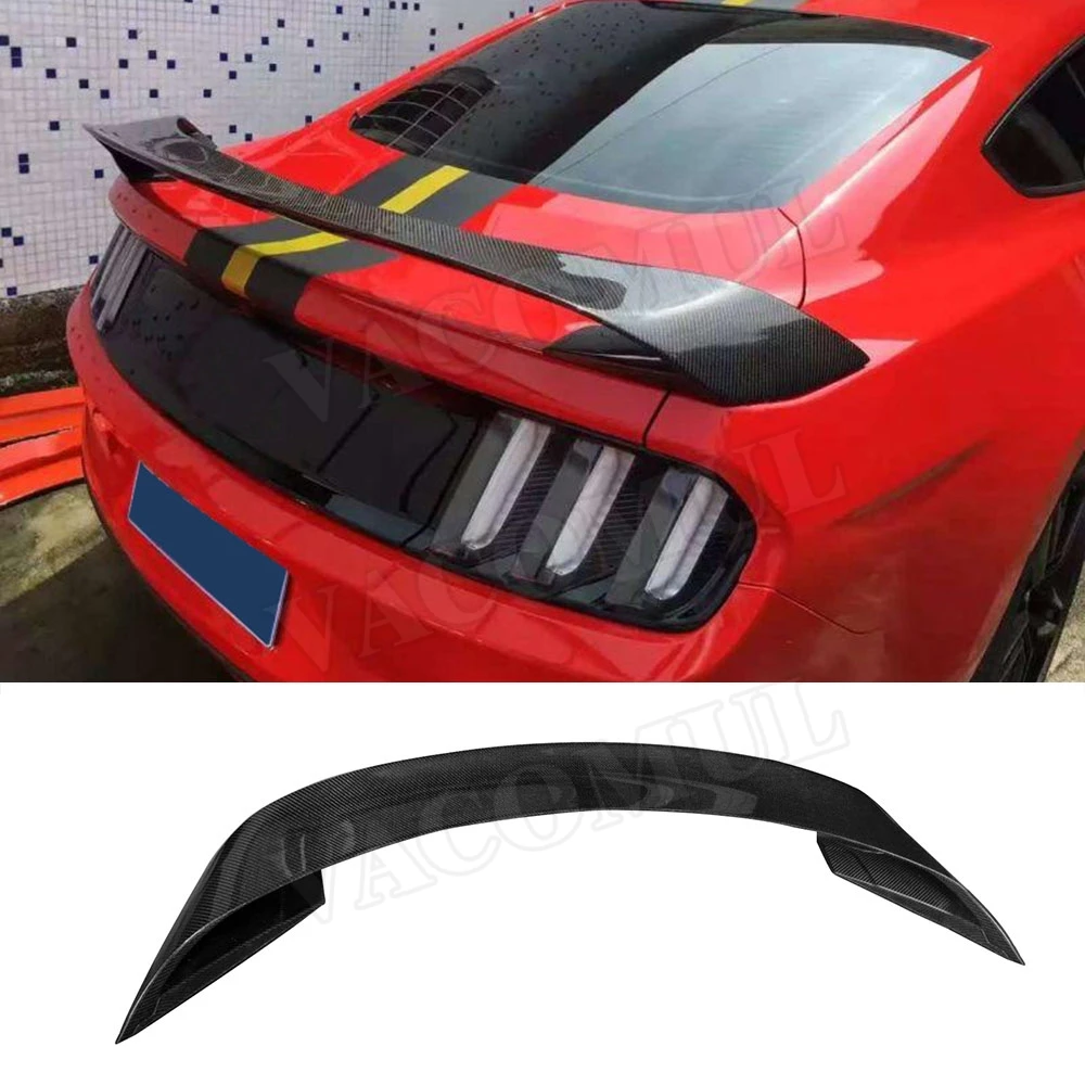 

Задний спойлер для багажника из углеродного волокна для Ford Mustang Coupe GT350 R Style 2015 2016 2017