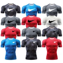 Новинка, компрессионная быстросохнущая футболка для бега, мужская спортивная футболка, Мстители, короткий рукав, футболка для спортзала, мужская, женская, брендовая, для фитнеса, облегающие Топы