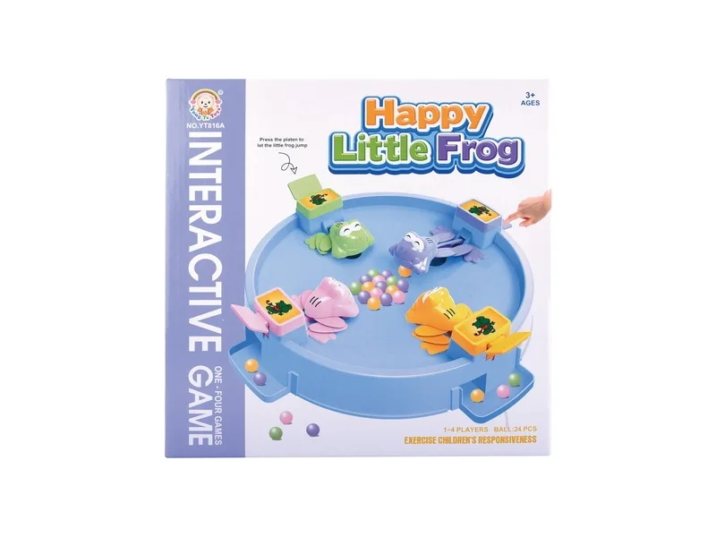 

Four-people Frog Grab Bean Machine Feeding Swallow Beads Frog PAC-Casual Brain Tabletop Game Parent And Child Game Toy