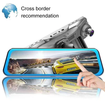 

New Style Rear View Mirror Recorder Front after 1080p High-definition Night Vision Reversing Video 10-Inch-Wide Touch Screen Str