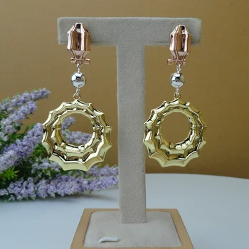 

Yuminglai Unique Design Drop Earrings Dubai Costume Earrings for Women FHK9562