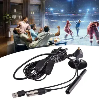 

4K Digital HDTV Aerial Indoor Amplified Antenna 1180 Miles Range with HD1080P DVB-T2 Freeview TV for Life Local Channels Broadca