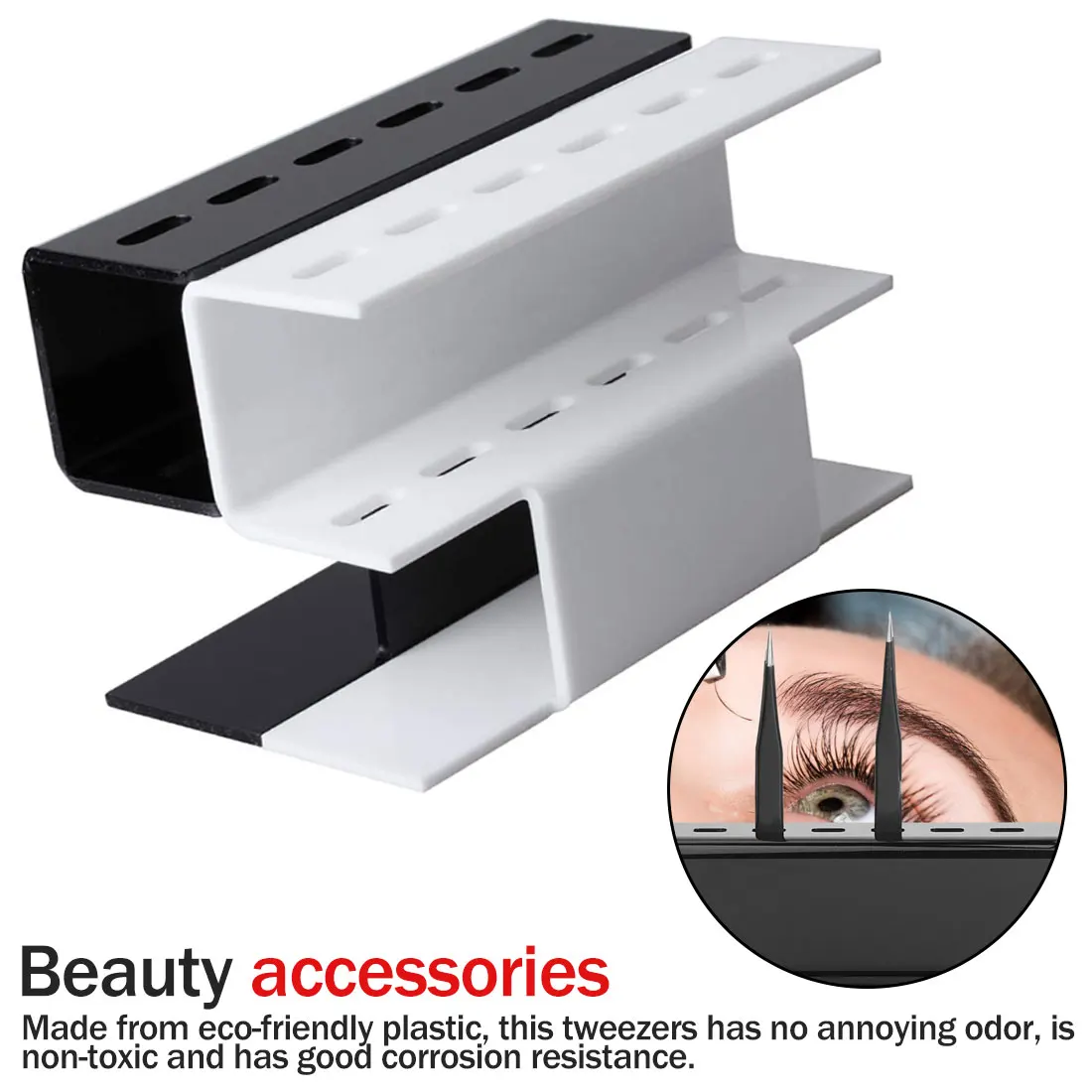 

1pcs Beauty False Eyelashes Grafting Tweezers Acrylic Display Stand Storage Organizer Eyelash Extension Lashes Display Stand