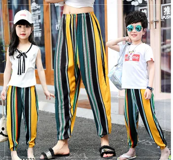 

Summer Cotton Baby and Child Outfit Anti-mosquito Pants Knickerbockers Girls Air-conditioned Pants Also Suit Adult Home Practice
