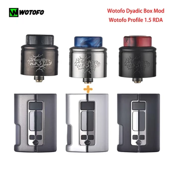 

Original Wotofo Dyadic Box Mod Powerful No18650 Battery Squonk Mod With Wotofo Profile 1.5 RDA Vape Tank Electronic Cigarette