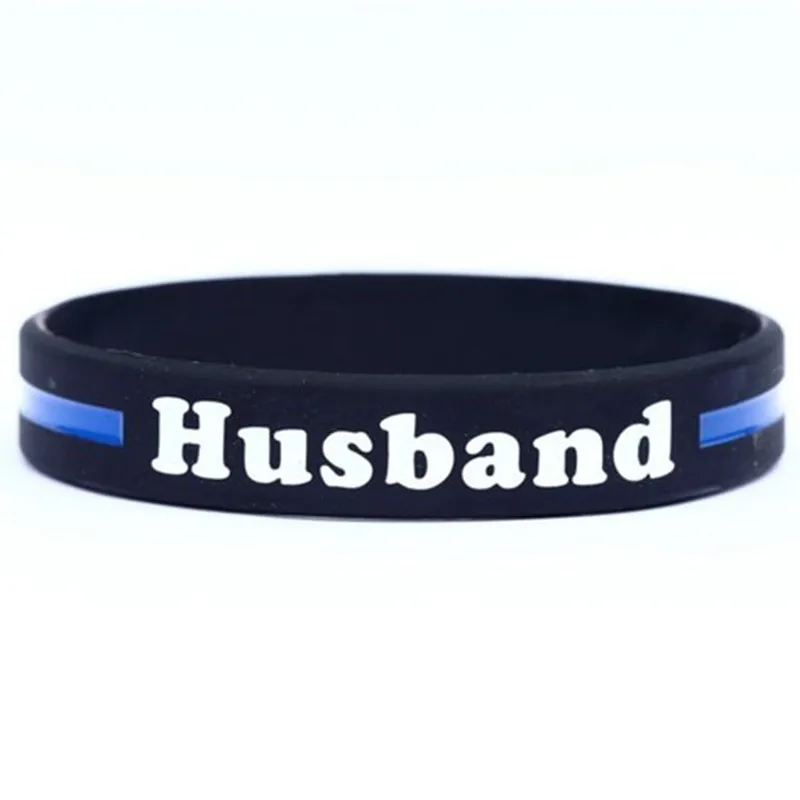 Husband Thin Blue Line-Police Officers Patrol Awareness Support_