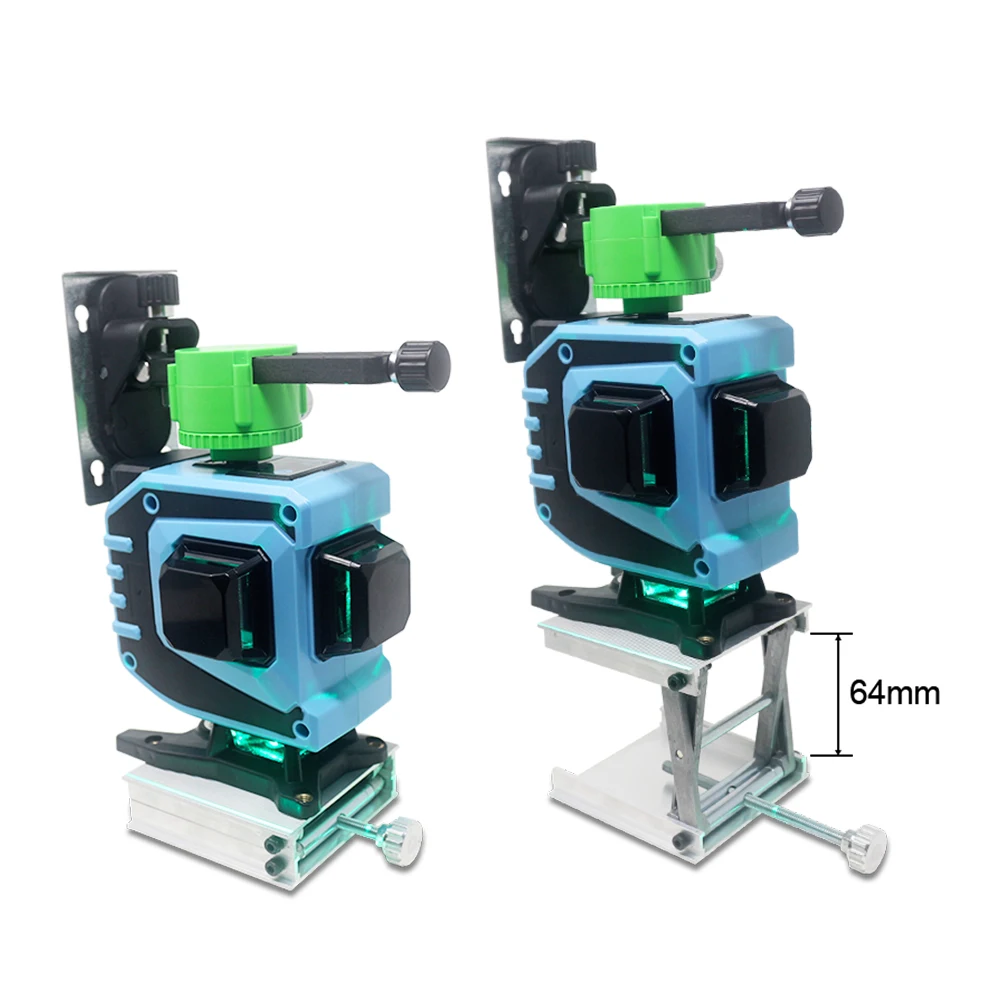 

12 Lines 3D Laser Level 360 Degree Vertical And Horizontal Laser Level Self-leveling Cross Line Green 532nm
