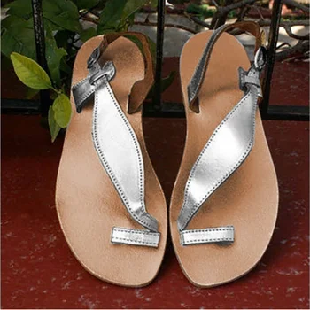 

Summer Woman Sandals Female Buckle Shoes Ladies Women Solid Flats Women's Comfortable Flip Flops Beach Footwear Plus Size Rome