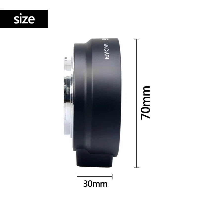 MK-C-AF4 Auto Focus Metal Adapter Ring EF/EF-S Lens For Canon EOS-M Camera
