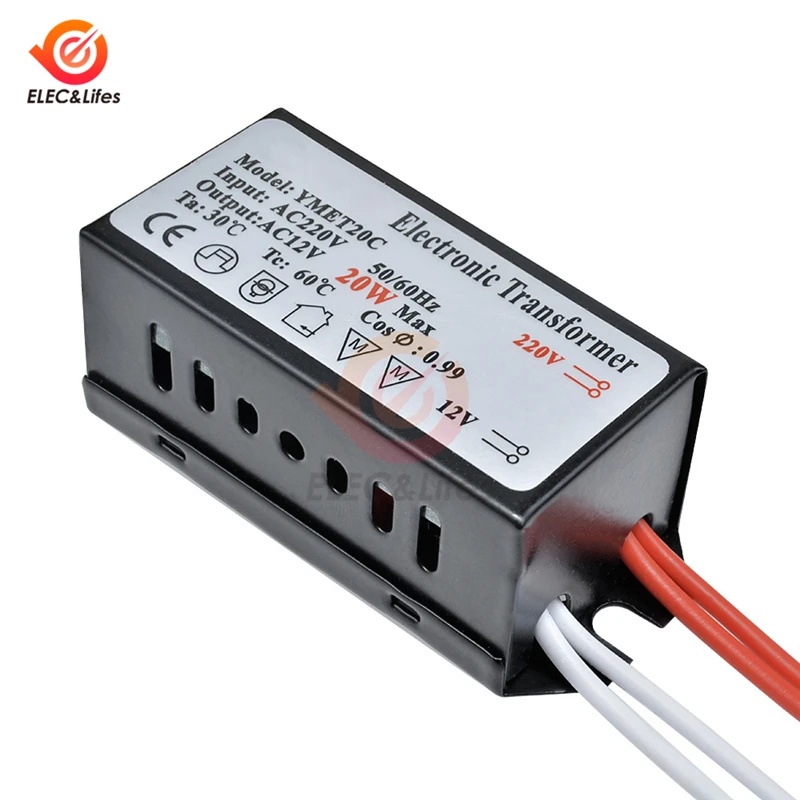 20W AC 220V to 12V Step Down Voltage Converter Power LED Light Transformer Regulator LED Driver for Smart Home Ceiling Cabinet 20W AC 220V to 12V Step Down Voltage Converter Power LED Light Transformer Regulator LED Driver for Smart Home Ceiling Cabinet