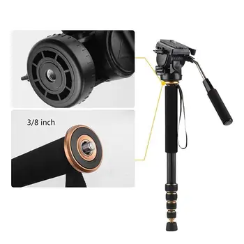 

Q188C Extendable 1630mm Carbon Fiber Monopod Unipod For DSLR Camera