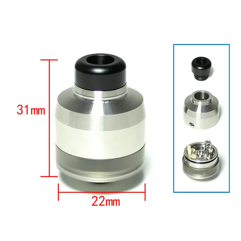 SXK KAMA RDTA tank Double 22 micro air holes atomizer vape leak proof Rebuildable for E Cigarette box mod | Электроника