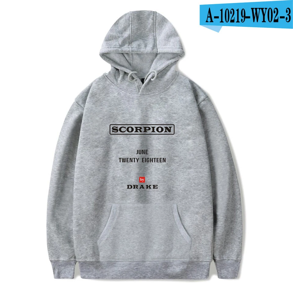 

2020 Personality Rapper Drake Scorpion Hip Hop Hoodies Print Spring/autumn Men/women Long Sleeve Casual Pullovers Fashion Design