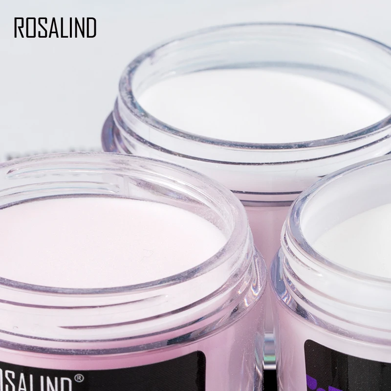 Акриловая пудра ROSALIND 30 г для гель-лака, украшения для дизайна ногтей, набор для маникюра с кристаллами, набор для маникюра с акриловой водой