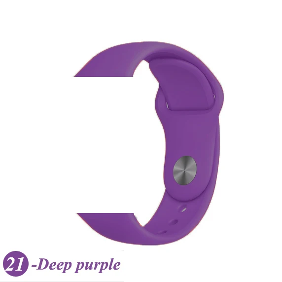 Color21 Ремешок для apple watch pulseira apple watch 4 5 3 band 44 мм/40 мм iwatch band 5 4 42 мм 38 мм correa браслет аксессуары для часов - Цвет ремешка: Color21
