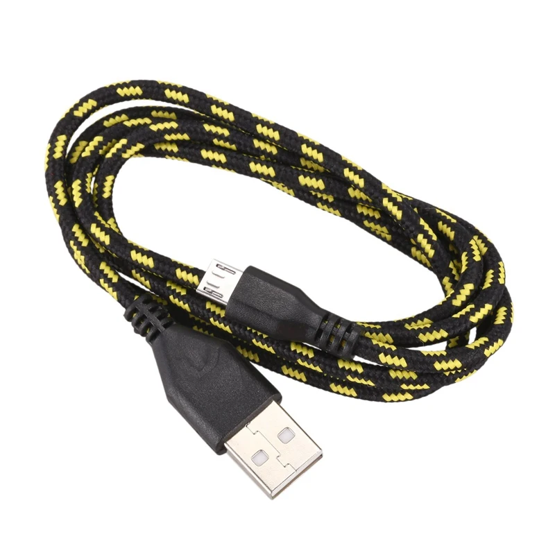 Плетеный тканевый мини-usb кабель для зарядки и синхронизации данных для сотового телефона