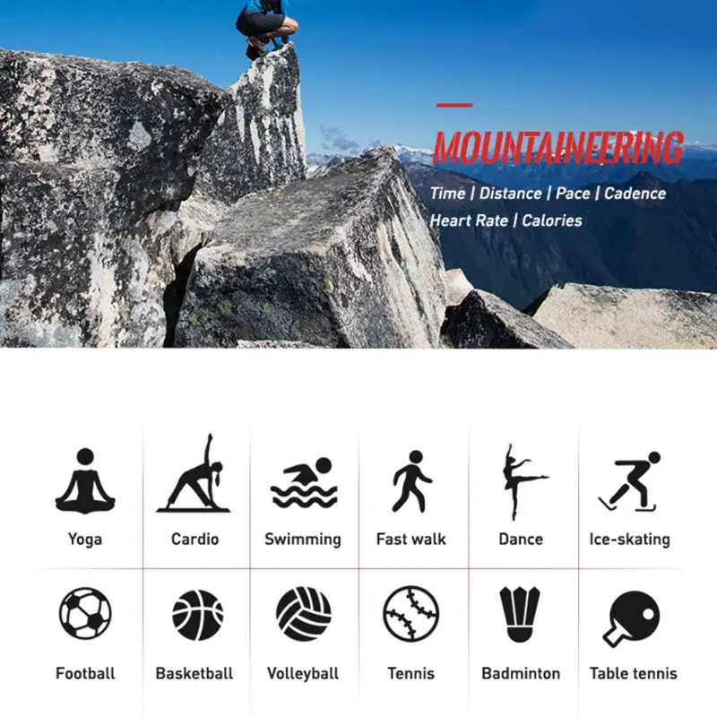  P1 GPS Smart Uhr IP68 Wasserdichte Uhren Sport Tracker Fitness Monitor Sport Nachricht Erinnerung L