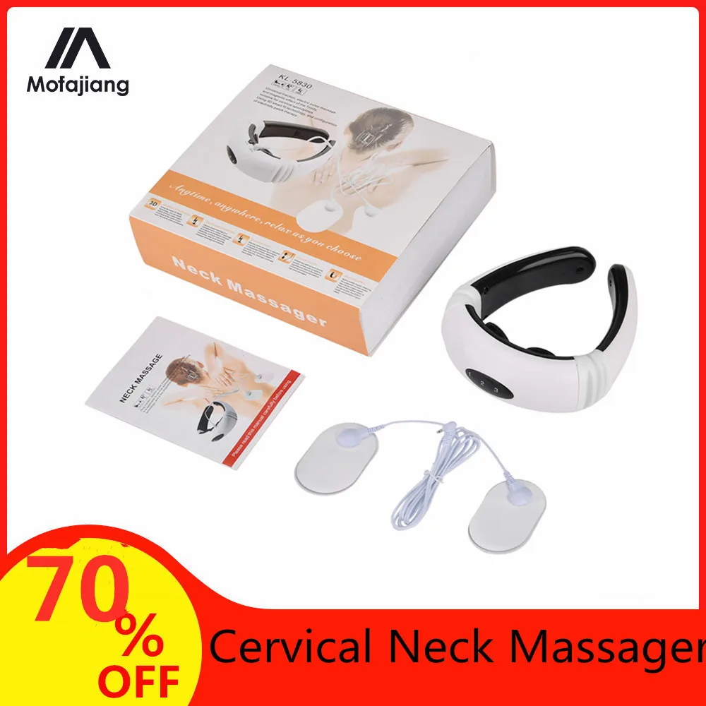 

2020 new Cervical Neck Massager Electromagnetic Shock Pulse Cervical Sphygmotherapy Instrument Multifunction Neck Massage gift