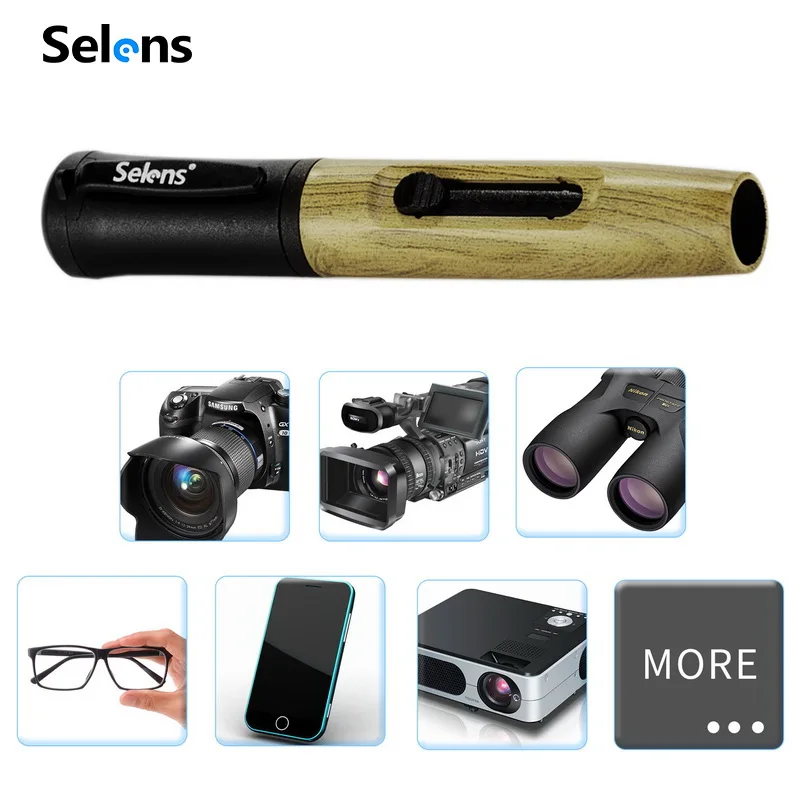 Selens 렌즈 클리너 카메라 펜 청소 브러시, 필터 카메라, 쌍안 캠코더 망원경, 캐논, 니콘, 