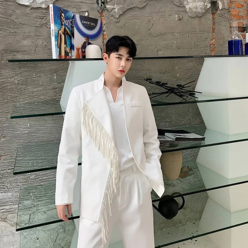 

Self Built Station-Style New Products Elegant Small Suit Pants Cool Design Loose-Fit Loose Pants A345-1112-