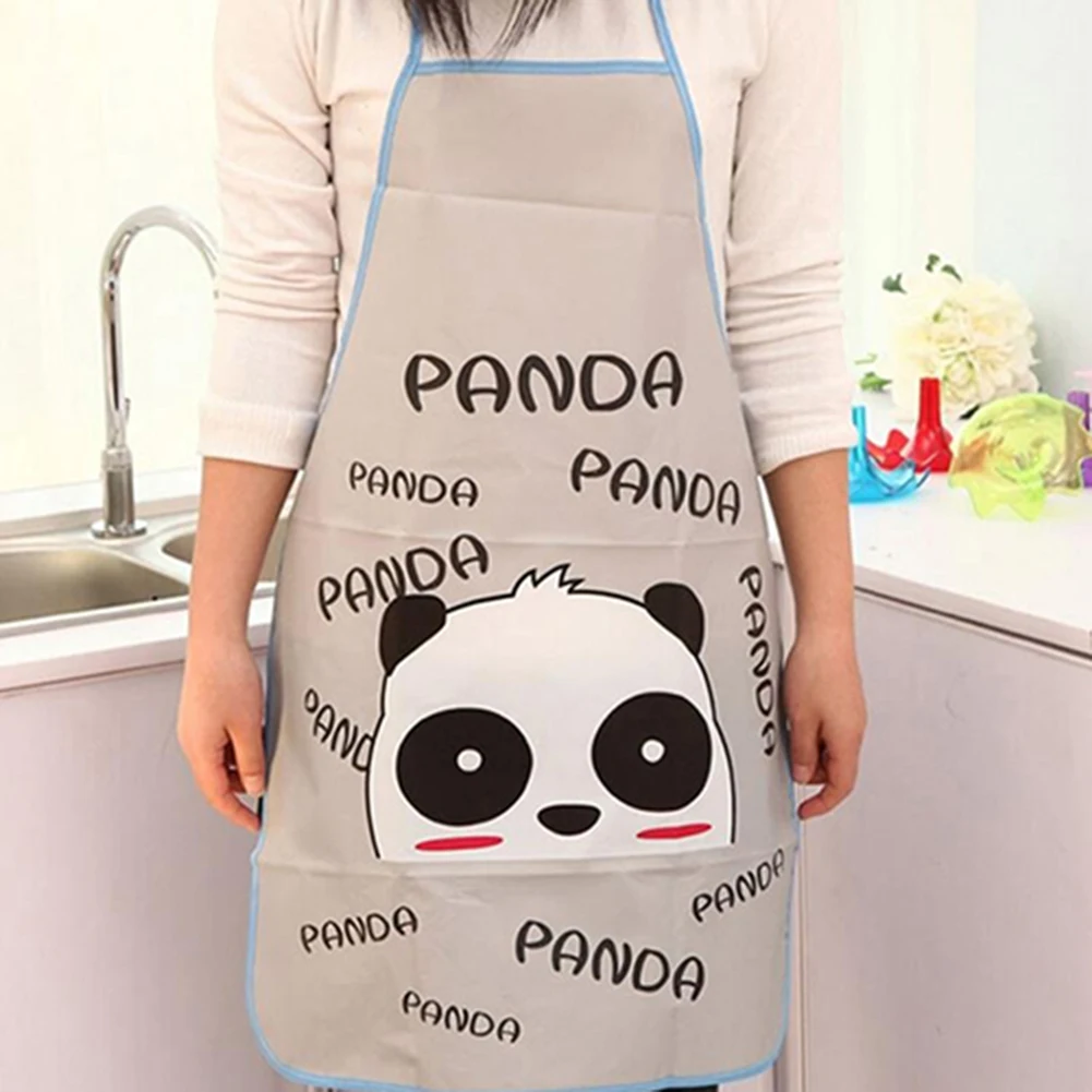 1pc Women Fashion Waterproof Cartoon Kitchen Oil Resistant Cooking Bib Charm Apron New