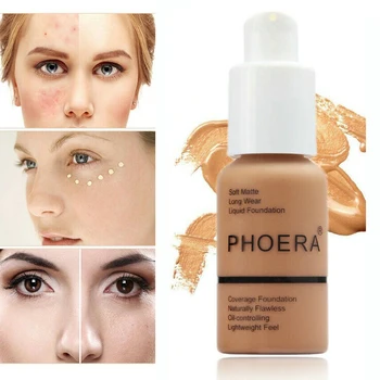 

Perfect Beauty New 30ml Foundation Soft Matte Long Wear Oil Control Concealer Liquid Foundation Cream Fashion Womens Makeup
