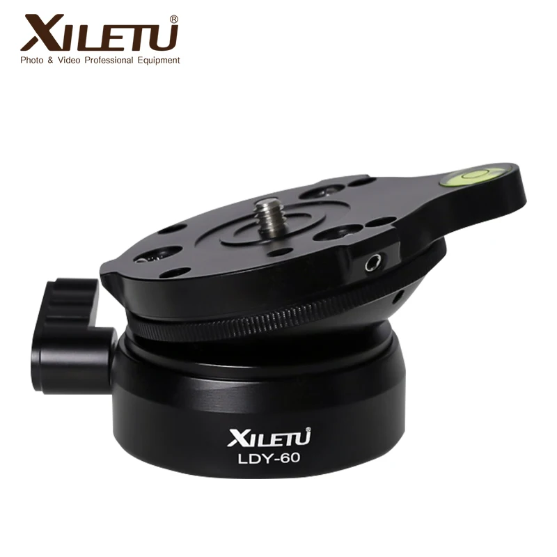 

XILETU LDY60 Tripod Head Panoramic Head Horizontal Adjustment Platform to Tripod Professional Hemisphere aerial photography