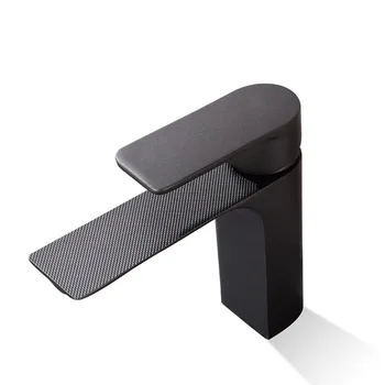 

Hotel Basin Faucet Brass Wash Basin Faucets Black Lavamanos Tap Sink Taps Chrome Sitting Hot and Cold Water Mixer Water Tap