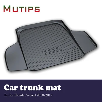 

Mutips 1Set Car Cargo rear trunk mat For Honda Accord 2018 2019 Waterproof carpet Anti-slip mat Boot Liner Tray Car accessories