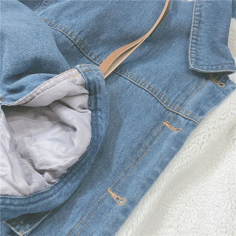 Most effective  Small Fresh Denim Jacket Women Cute Cartoon Embroidery Loose Vintage Kawaii Outwear Soft Sister Lon