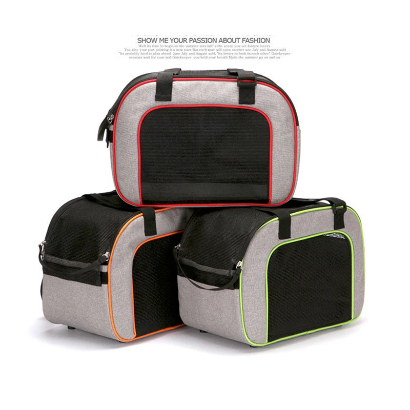 Portable Dog Cat Carrier Bag Pet Puppy Travel Bags Breathable Mesh Small Outgoing Pets Handbag | Дом и сад