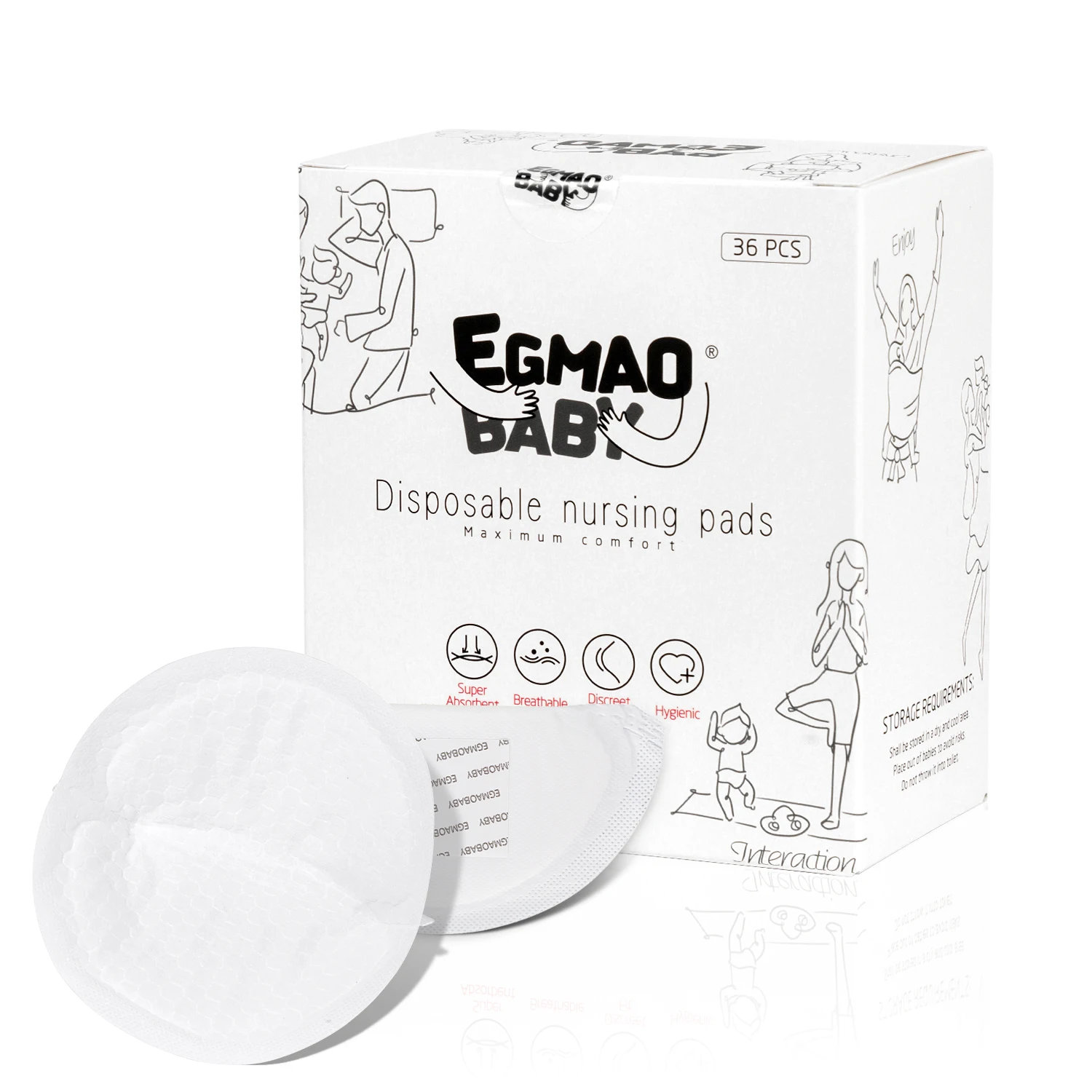 Disposable Nursing Pads for Breastfeeding Super Soft Breastfeeding Milk  Pads Ultra Comfortable & Individually Wrapped