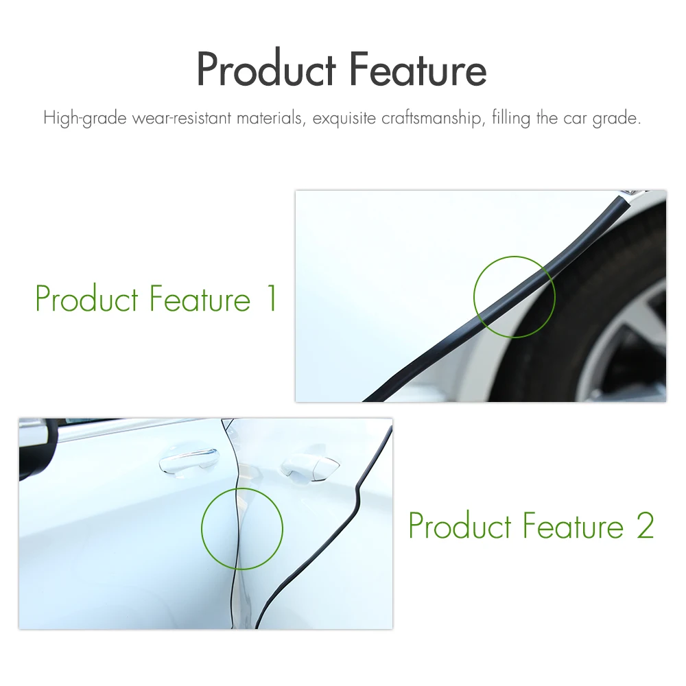 5M/lot Car Stickers Trim Door Edge Scratch Protector Covers Strip Car-styling For Audi BMW VW Toyota KIA Hyundai Mazda Styling