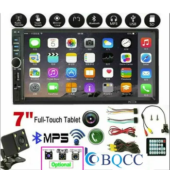 

2Din 7'' HD Touch Screen Car Stereo Bluetooth Multimedia Player Build-in Autoradio FM AUX USB SD IOS / Android Mirror Link