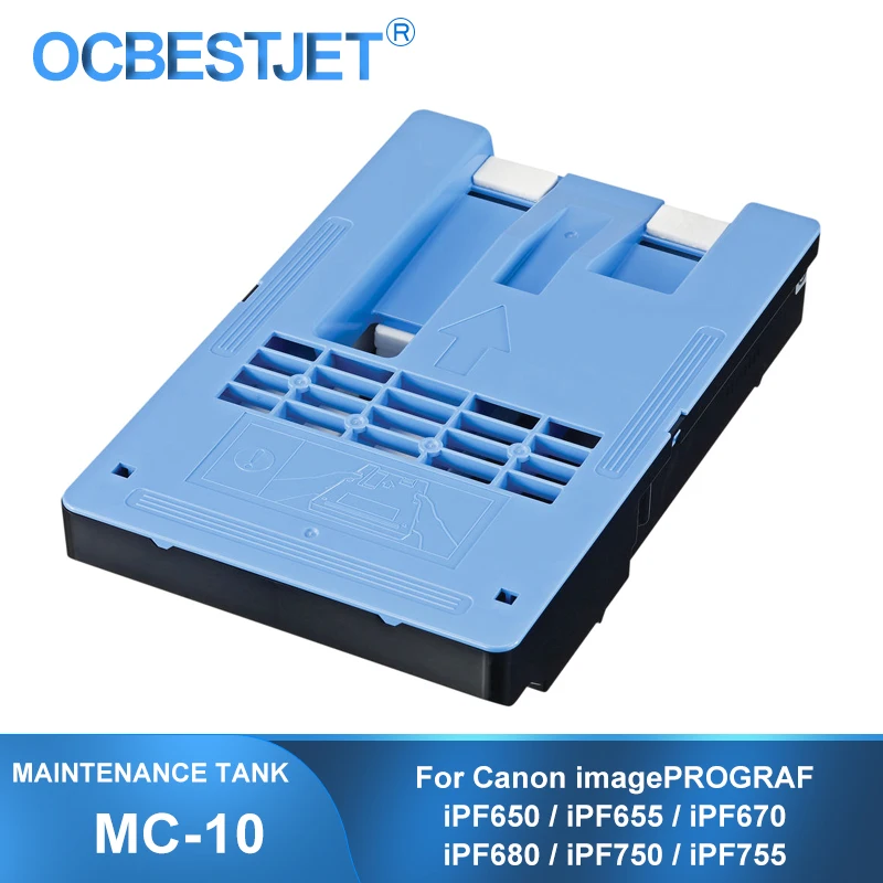 Tanque da Manutenção para Canon Mc10 Mc10 1320b014ca Ipf650 Ipf655 Ipf670 Ipf680 Ipf750 Ipf755