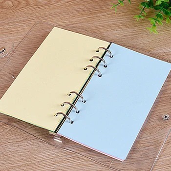 

PU Leather A6 Journal Notebook Binder Diary Schedule Book Planner Diary Loose-Leaf Binder Cover DIY Notebook Supples
