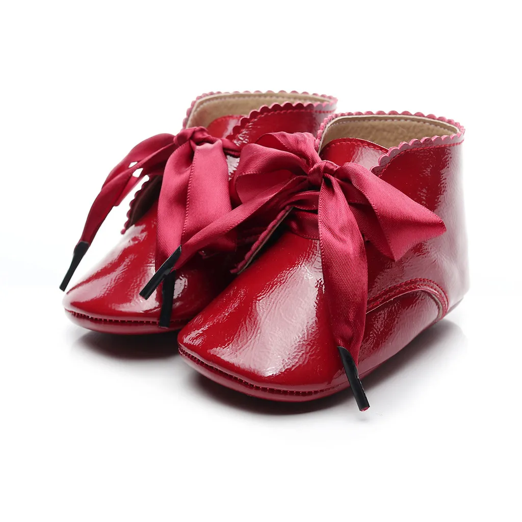 MUQGEW лакированная кожа для маленьких девочек с мягкой подошвой кожаные обувь детская обувь с рисунками обувь для малышей пинетки Py4