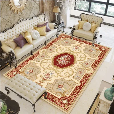 Современный европейский стиль ковер коврик для спальни большой журнальный столик для гостиной скандинавский персидский этнический нескользящий ковер большого размера на заказ - Цвет: HTB-36