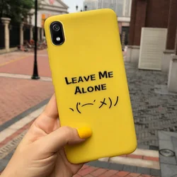 Cute Cartoon Shockproof Bumper Phone Case - Soft Protective Cover for Redmi 7 (Leave me alone - c08)